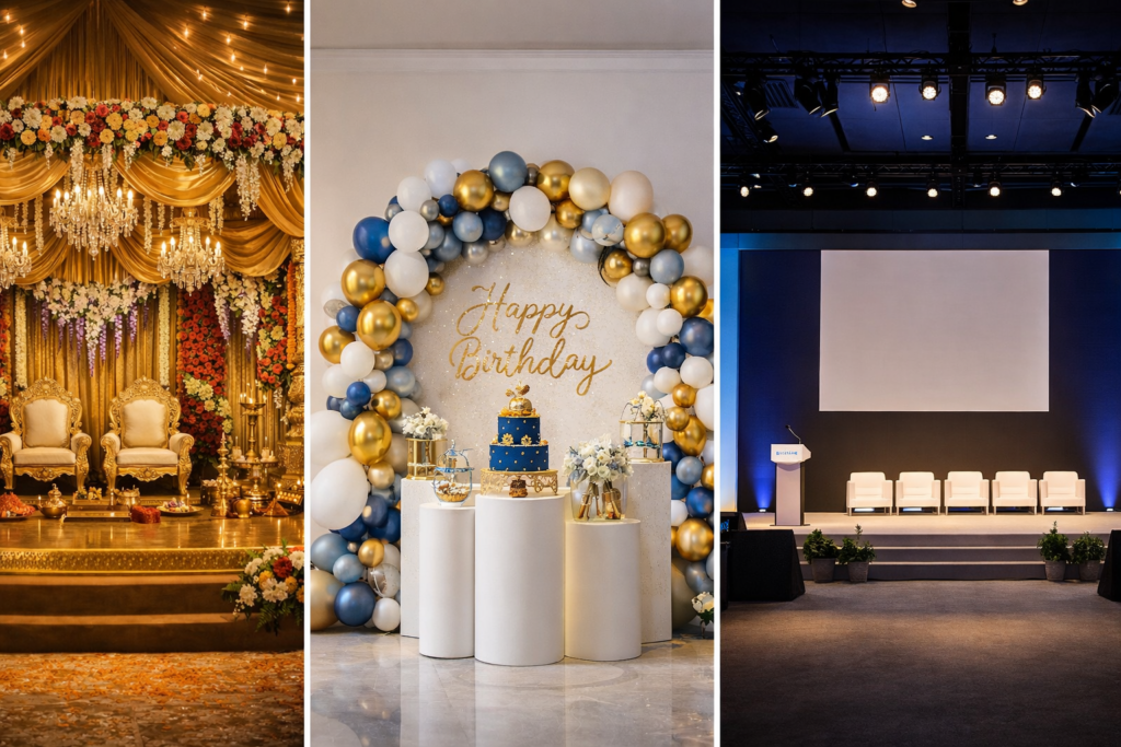 Birthday party decoration by event decorators in Andhra Pradesh